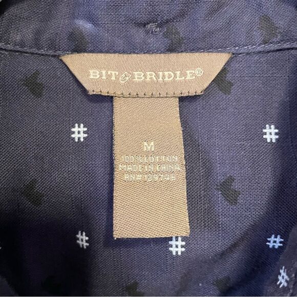 Bit & Bridle Horse button down - Picture 5 of 7